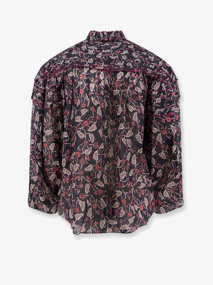 Marant Étoile Doane printed cotton shirt - Blackraspberry