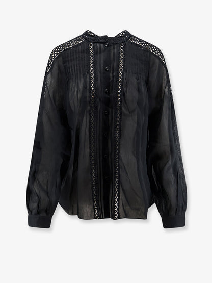 Marant Étoile Polda viscose and linen shirt - Black