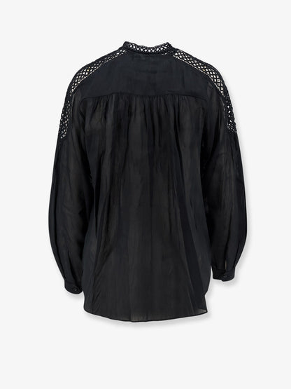 Marant Étoile Polda viscose and linen shirt - Black