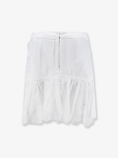 Marant Étoile Daneen organic cotton and viscose skirt - White