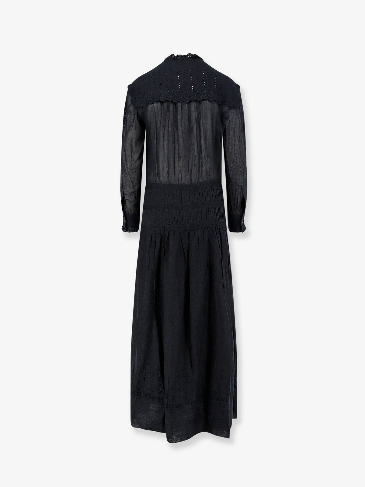 Marant Étoile Lonie cotton chemisier dress - Black
