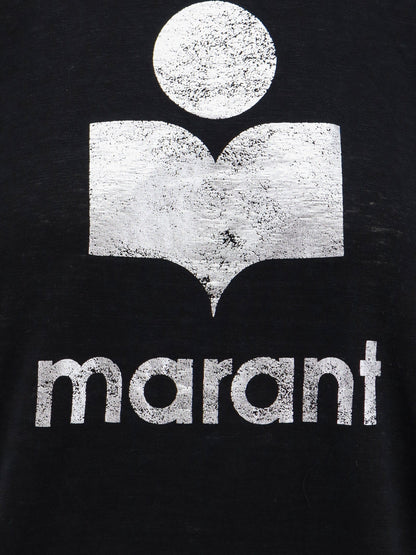 Marant Étoile Zewel linen t-shirt - Black