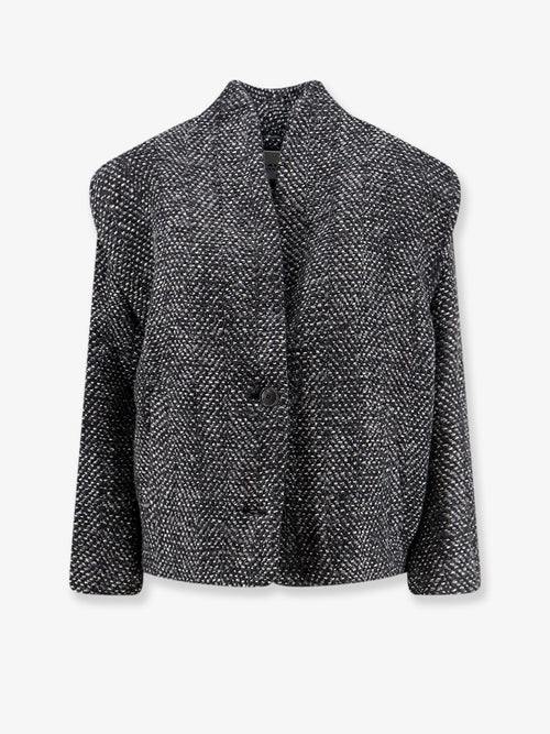 Isabel Marant Étoile Drogo mélange fabric coat - Anthracite