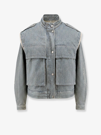 Marant Étoile Edany cotton twill jacket - Bluewhite