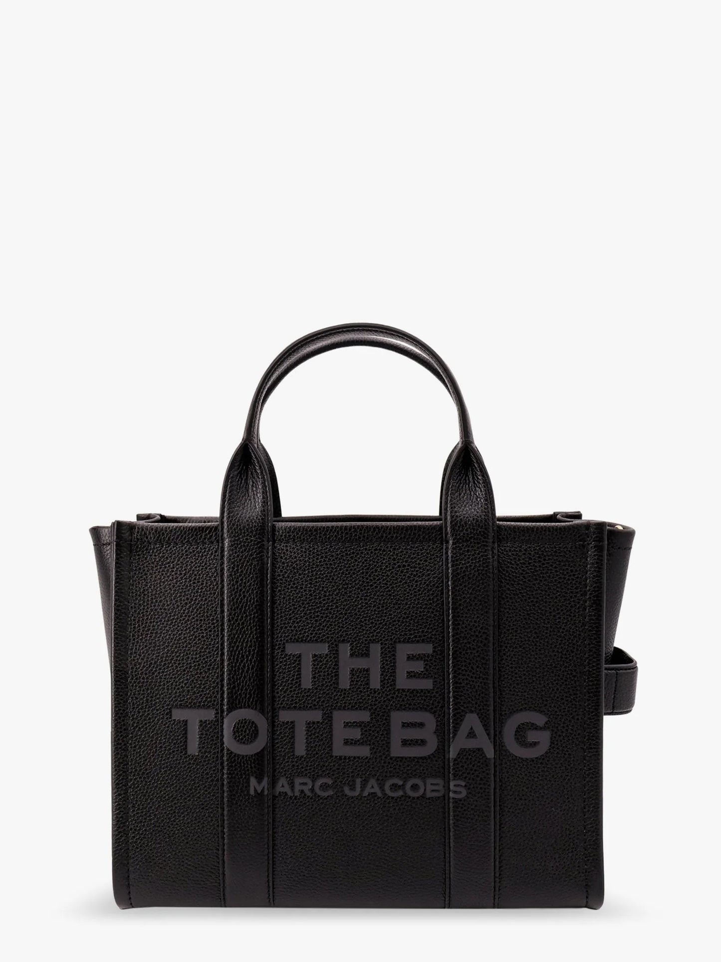 MARC JACOBS - Leather shoulder bag with logo on the front