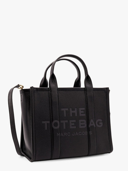 Marc Jacobs Leather shoulder bag with logo on the front - Black