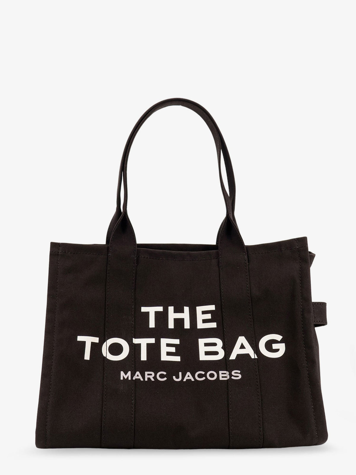 Marc Jacobs Canvas shopping bag with frontal logo - Black