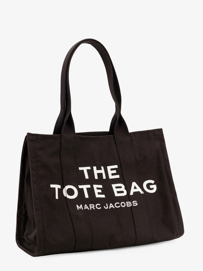Marc Jacobs Canvas shopping bag with frontal logo - Black