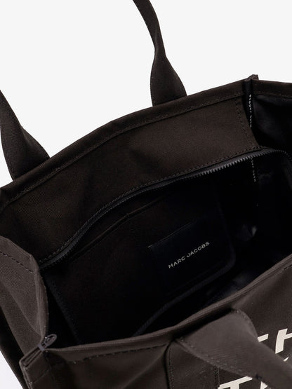 Marc Jacobs Canvas shopping bag with frontal logo - Black