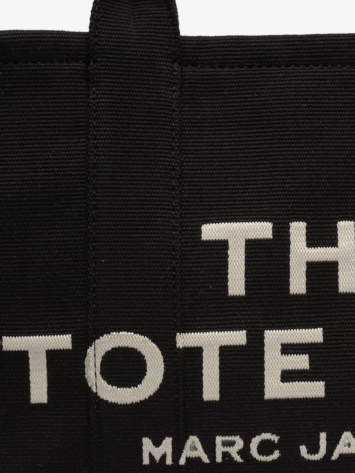 Marc Jacobs Traveler Tote canvas shopping bag with logo on the front - Black