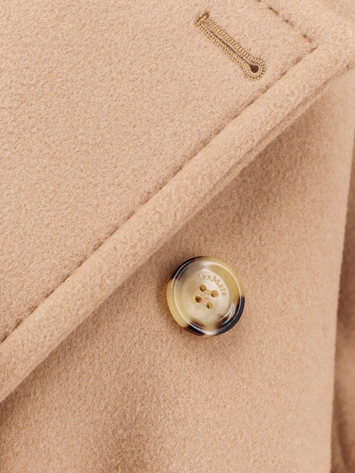 Max Mara Asturie1234 oversize virgin wool and cashmere coat - Beige