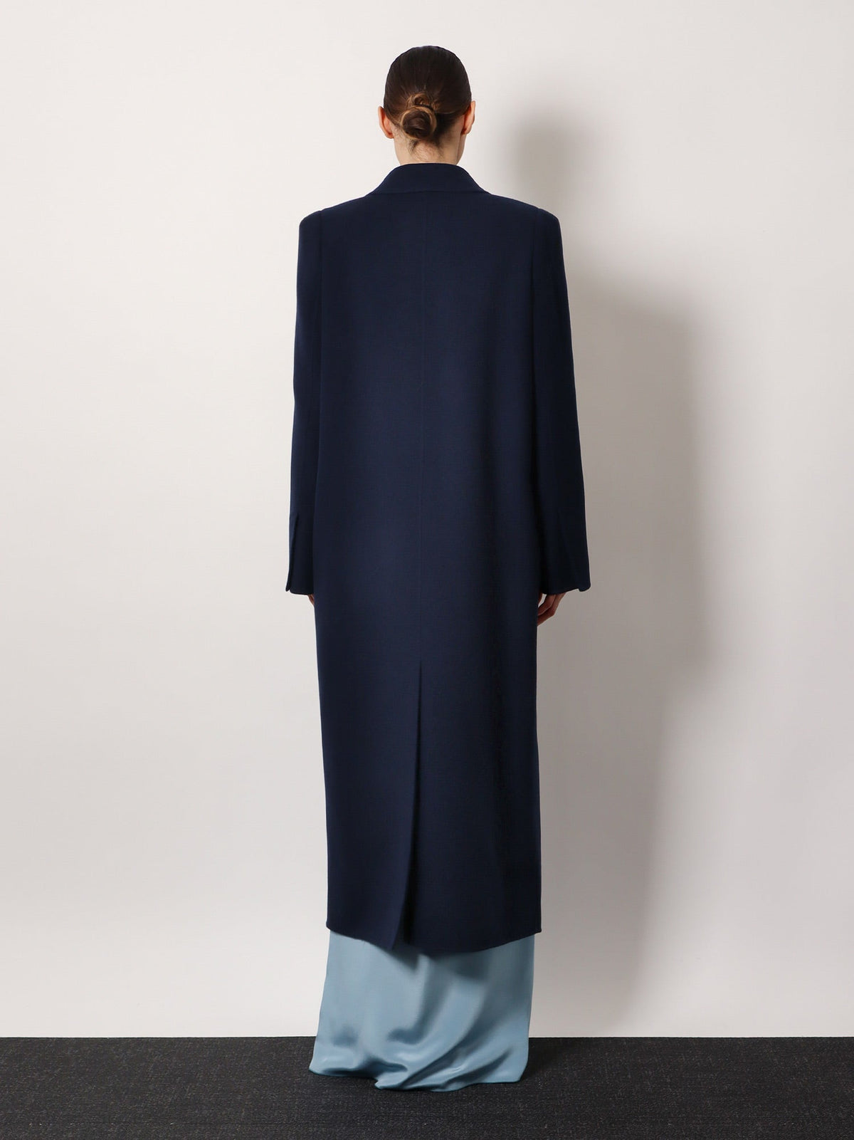Max Mara Albania 1234 Max Mara sfilata virgin wool and cashmere coat - Blu