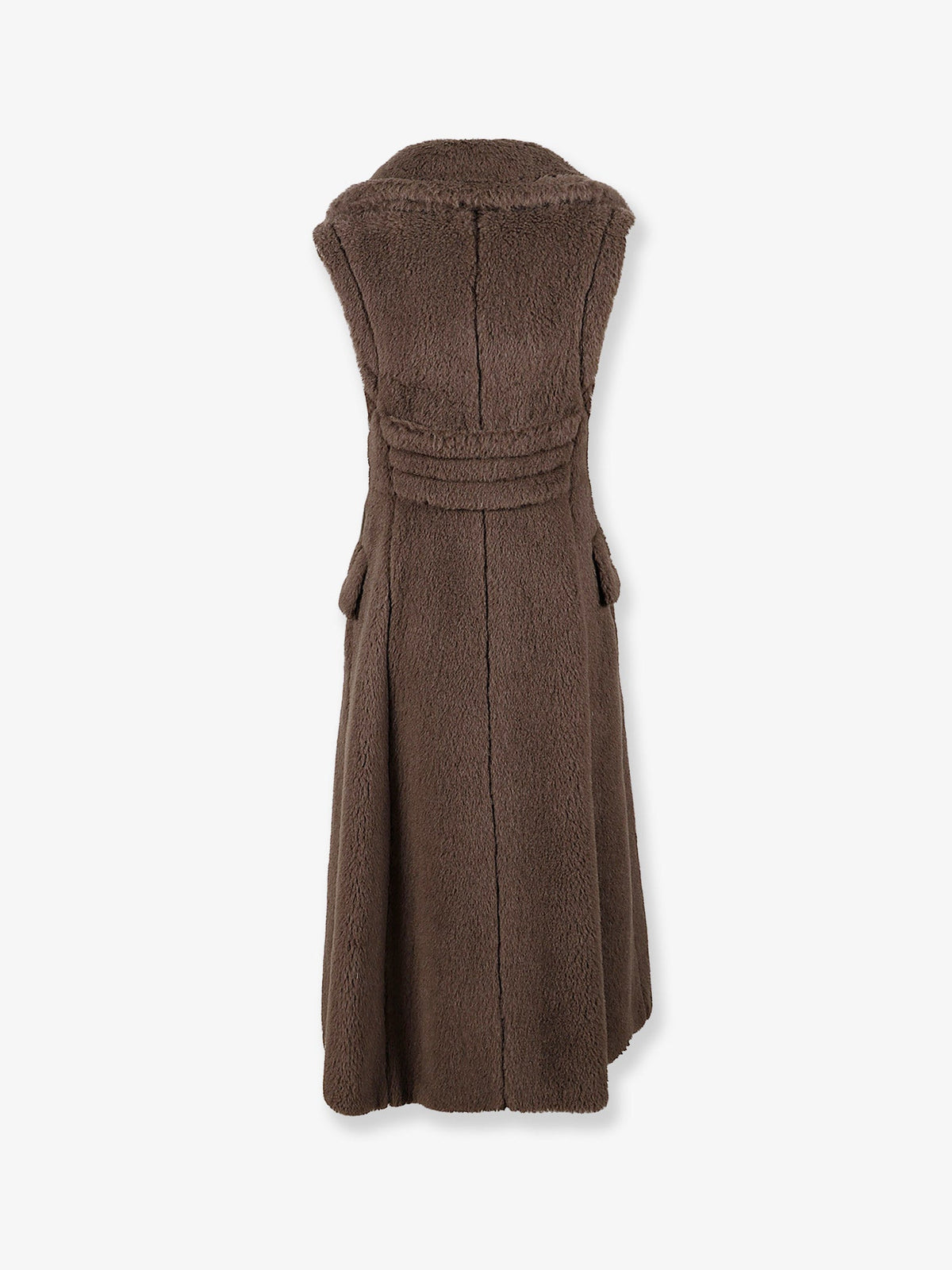 Max Mara Boario sleeveless alpaca blend coat - Marrone Bronzo