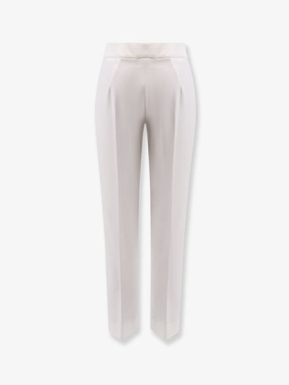Max Mara Pegno viscose blend trousers - Bianco