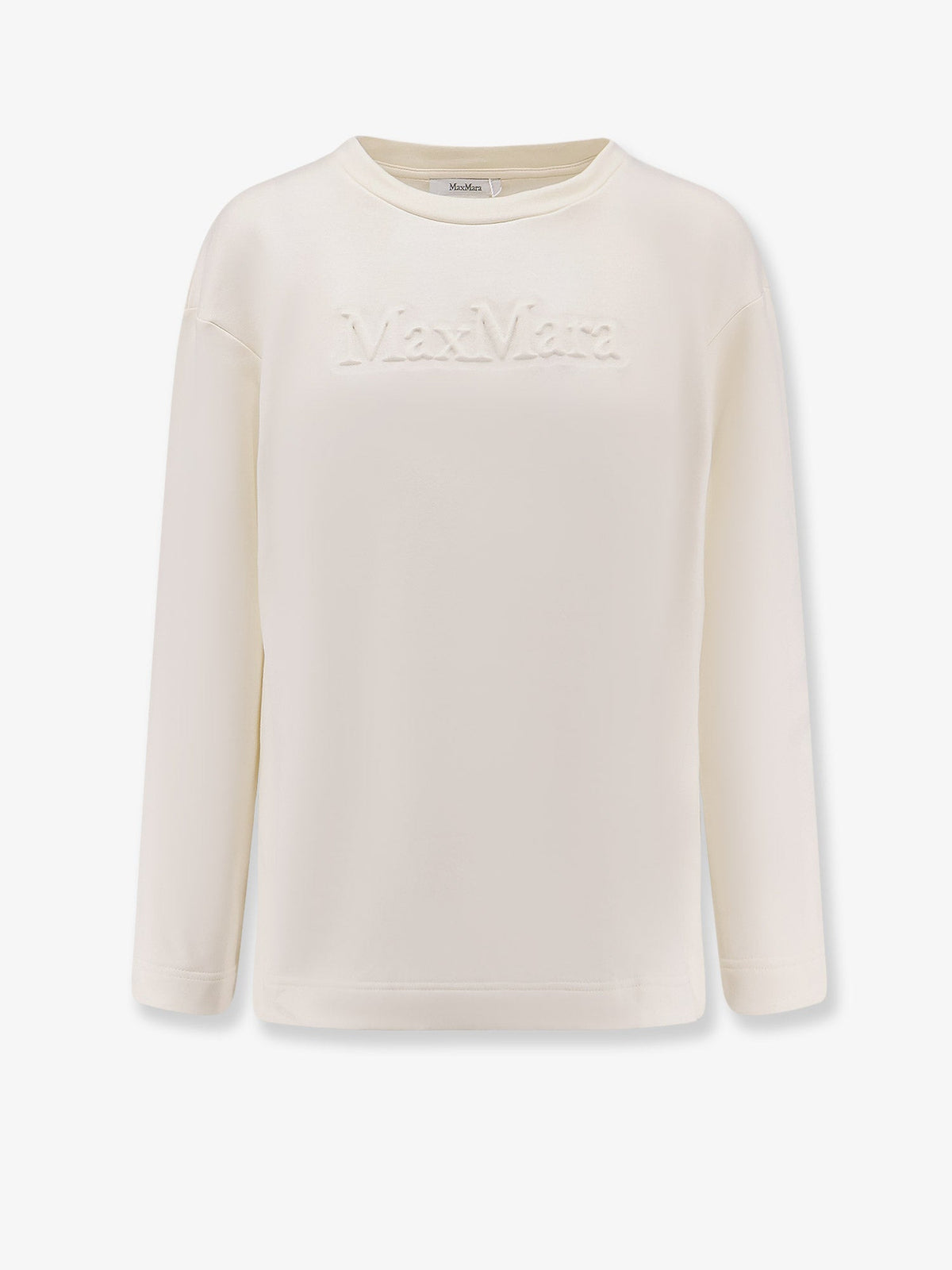 Max Mara Berma cotton and silk sweatshirt - Bianco