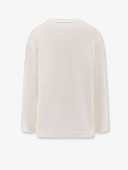 Max Mara Berma cotton and silk sweatshirt - Bianco