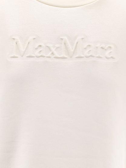 Max Mara Berma cotton and silk sweatshirt - Bianco