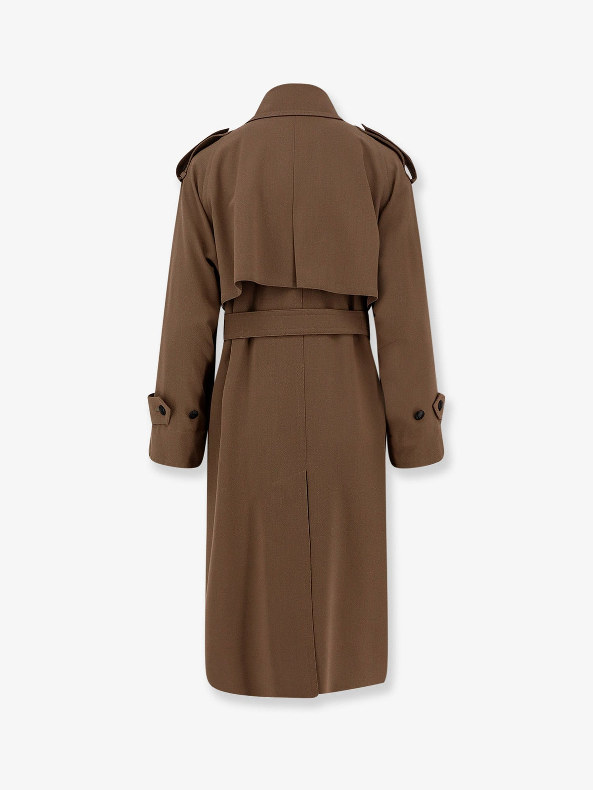 Max Mara Mxmcerto virgin wool trench - Marrone