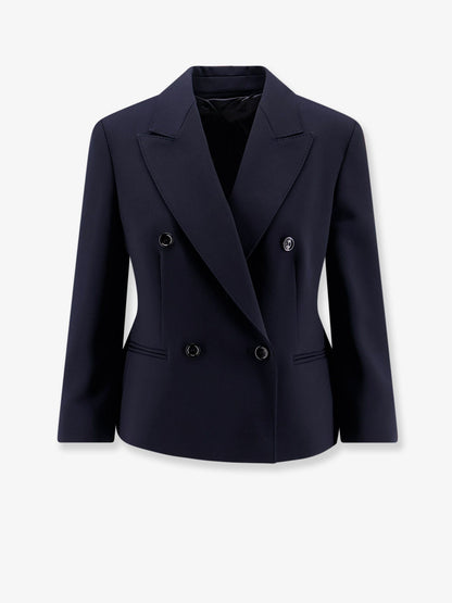 Max Mara Mxmdorico stretch virgin wool blazer - Blu Marino