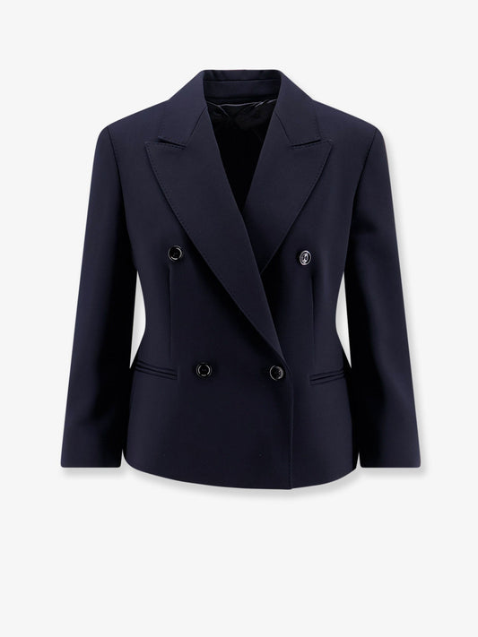Max Mara Mxmdorico stretch virgin wool blazer - Blu Marino