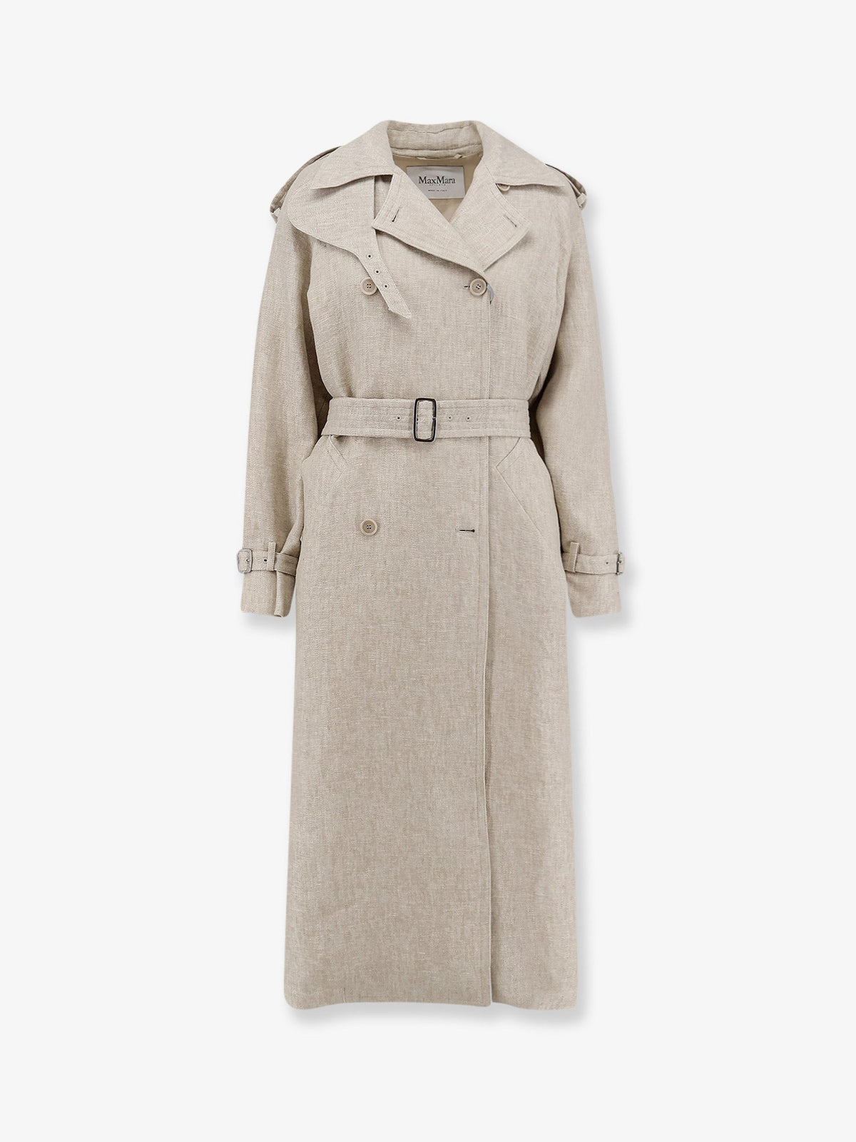 Max Mara Mxspedaggi linen trench - Sabbia