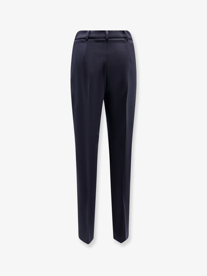 Max Mara Mxmgiglio virgin wool trousers - Blu Marino