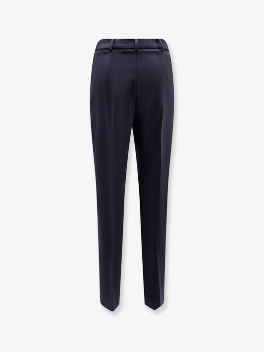 Max Mara Mxmgiglio virgin wool trousers - Blu Marino