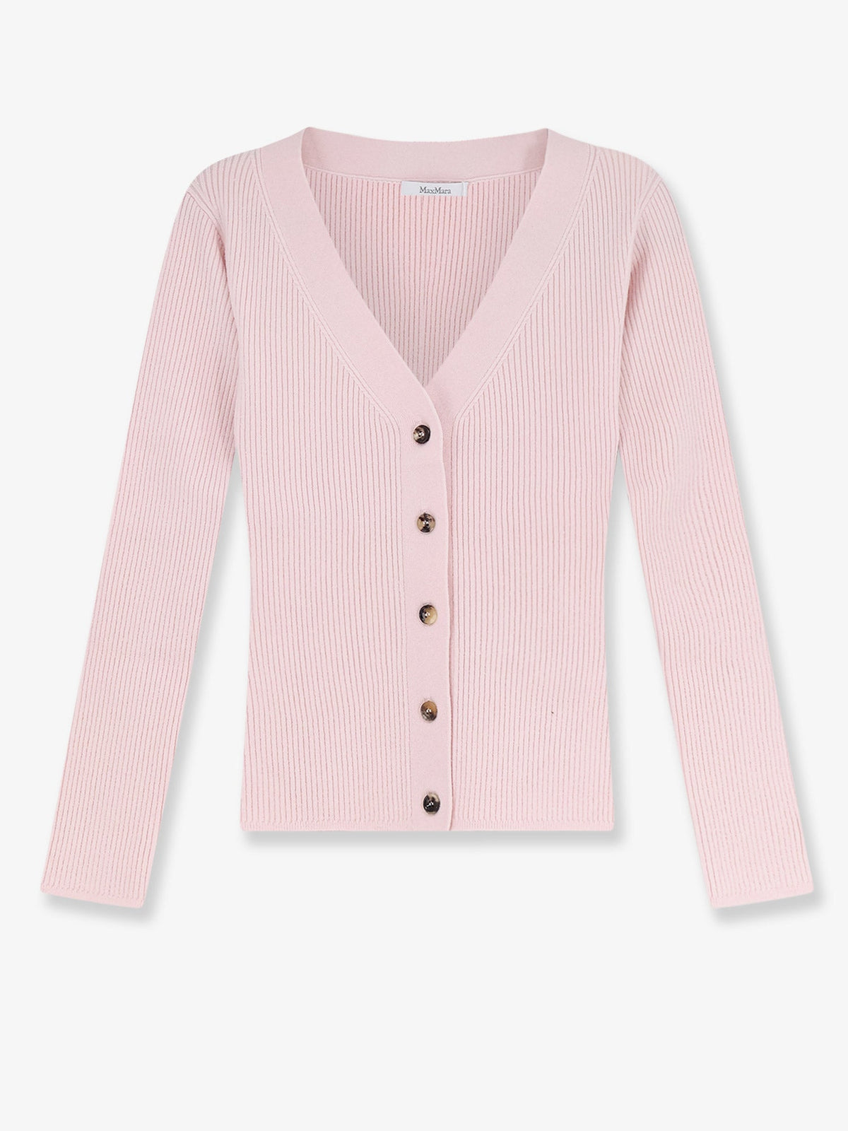Max Mara Mxmgioiosa ribbed wool and cashmer ecardigan - Rosa