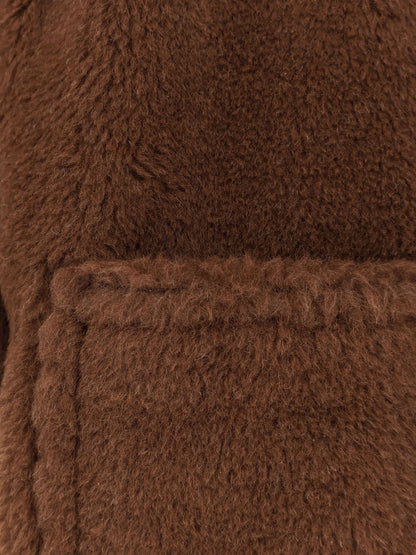 Max Mara Mxacavallo alpaca, cashmere and silk cape - Oro Verde Marrone