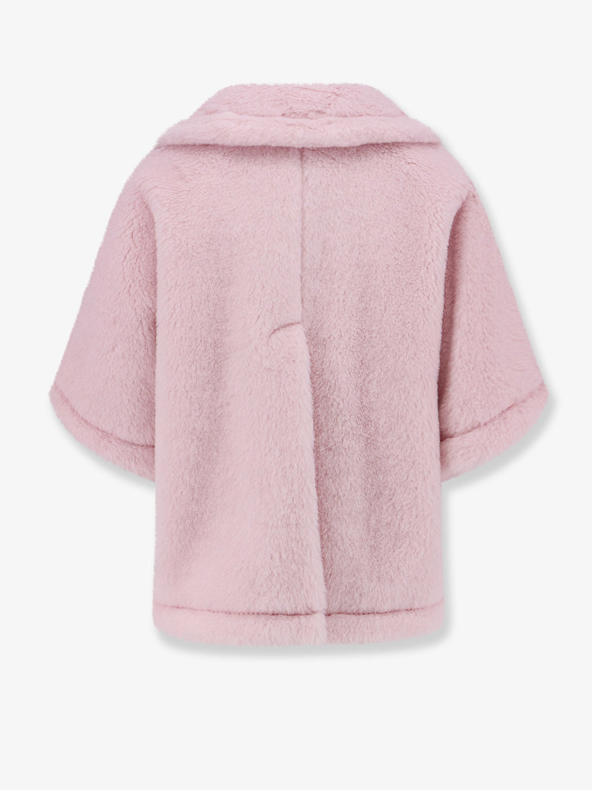 Max Mara Mxacorvino1 alpaca and virgin wool fur cape - Beige Rosa