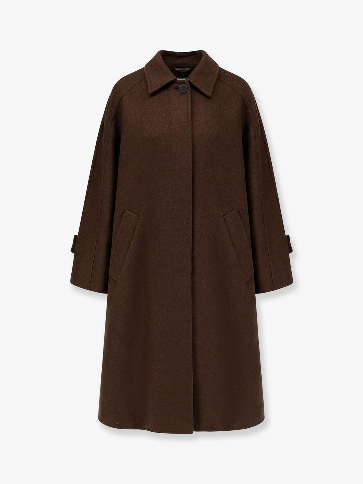 Max Mara Mxtzebra Atelier cashmere chemise coat - Brown / Blue