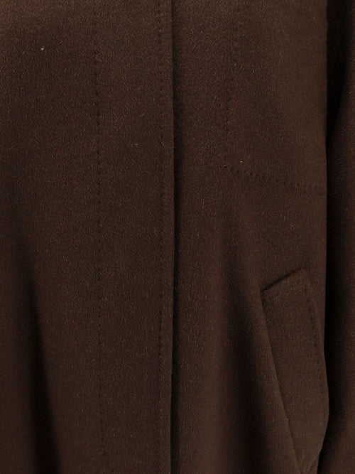 Max Mara Mxtzebra Atelier cashmere chemise coat - Brown / Blue