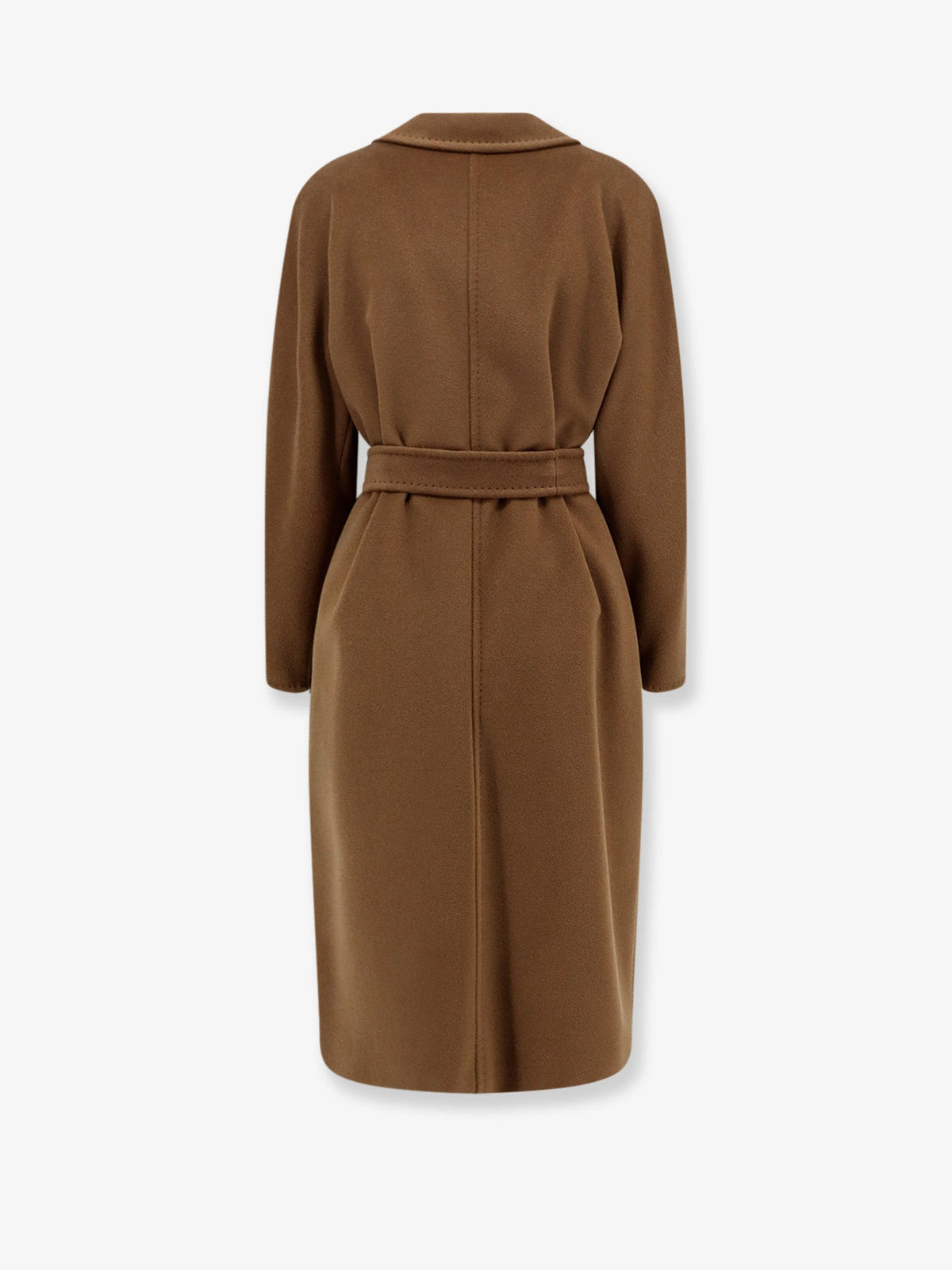 Max Mara Madame wool and cashmere blend coat - Tabacco