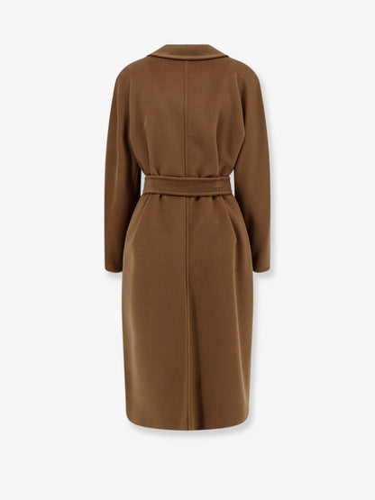 Max Mara Madame wool and cashmere blend coat - Tabacco
