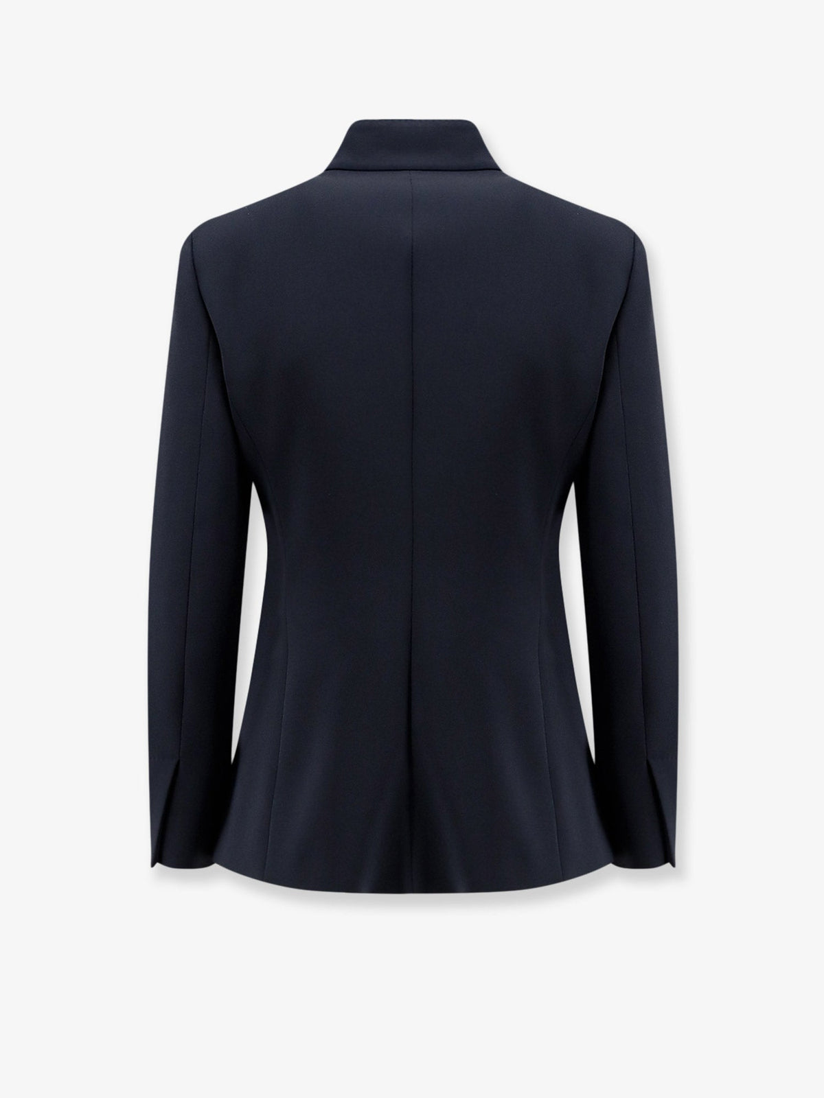 Max Mara MXMPalo cady blazer with front knot detail - Bluscuro