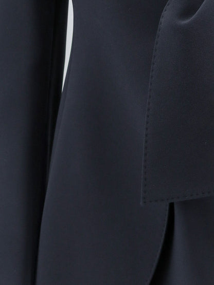 Max Mara MXMPalo cady blazer with front knot detail - Bluscuro