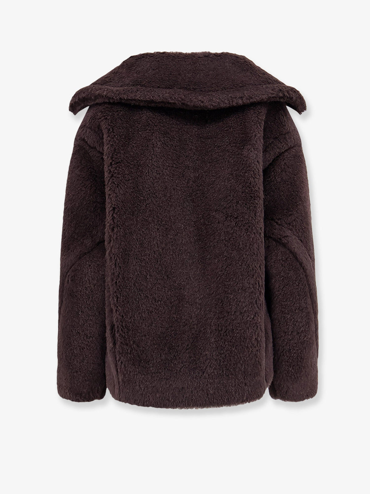 Max Mara Mxmalcuno alpaca, virgin wool and silk jacket - Ebano