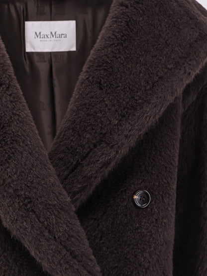 Max Mara Mxmalcuno alpaca, virgin wool and silk jacket - Ebano