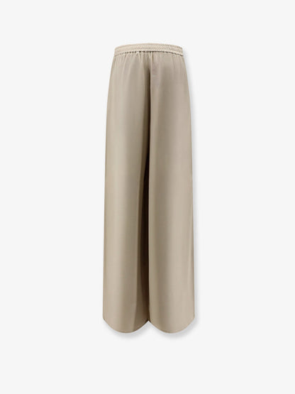 Max Mara Mxmvolonta silk trousers - Roccia