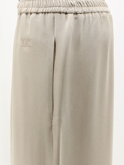 Max Mara Mxmvolonta silk trousers - Roccia