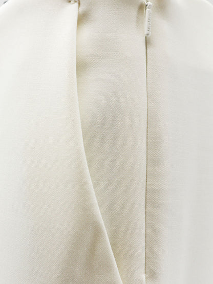 Max Mara Mxmorata stretch virgin wool trousers - Bianco