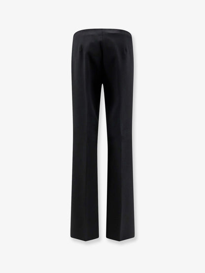 Max Mara Mxmorata stretch virgin wool trousers - Nero