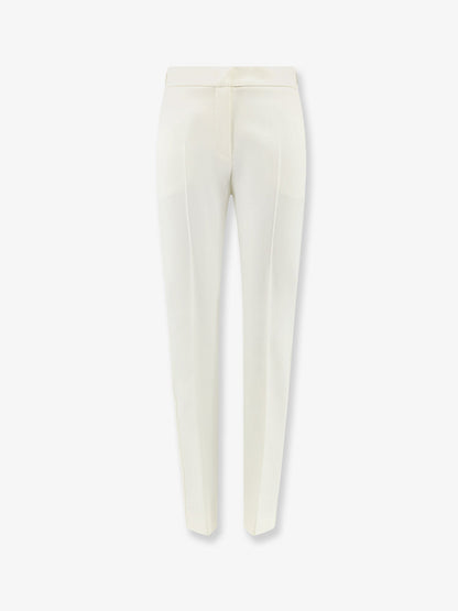 Max Mara Mxmacino stretch virgin wool trousers - Bianco