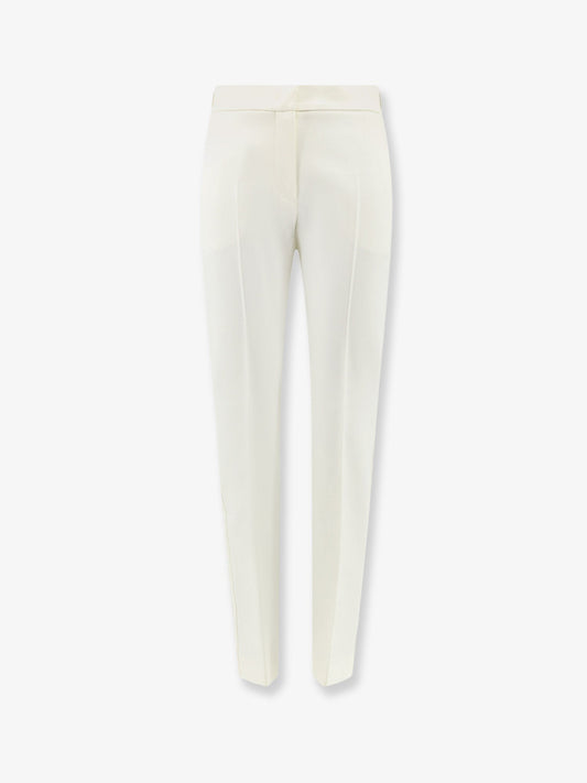 Max Mara Mxmacino stretch virgin wool trousers - Bianco