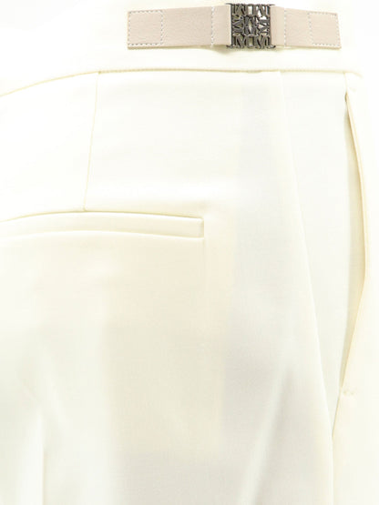 Max Mara Mxmacino stretch virgin wool trousers - Bianco