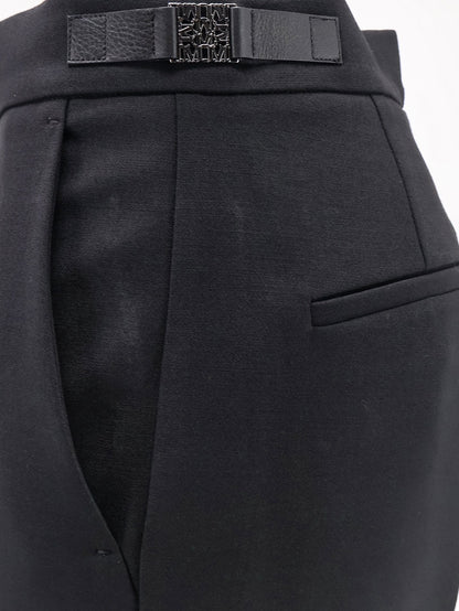 Max Mara Mxmacino stretch virgin wool trousers - Nero