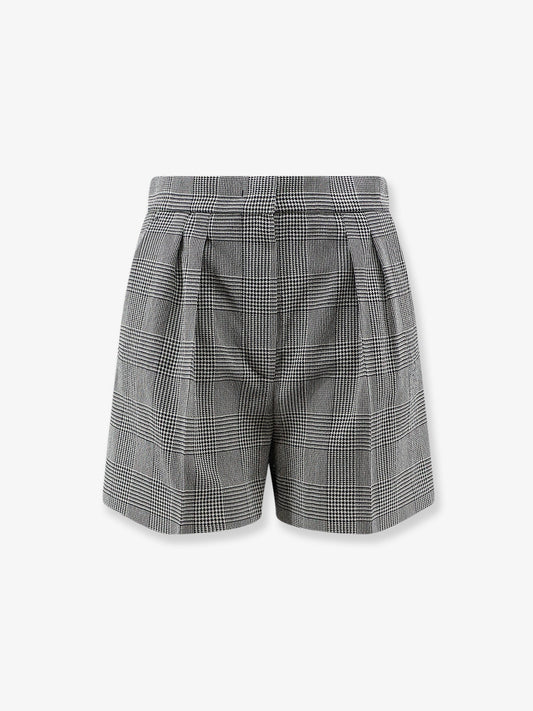 Max Mara Mxmagoraio virgin wool shorts - Blumarinobianco