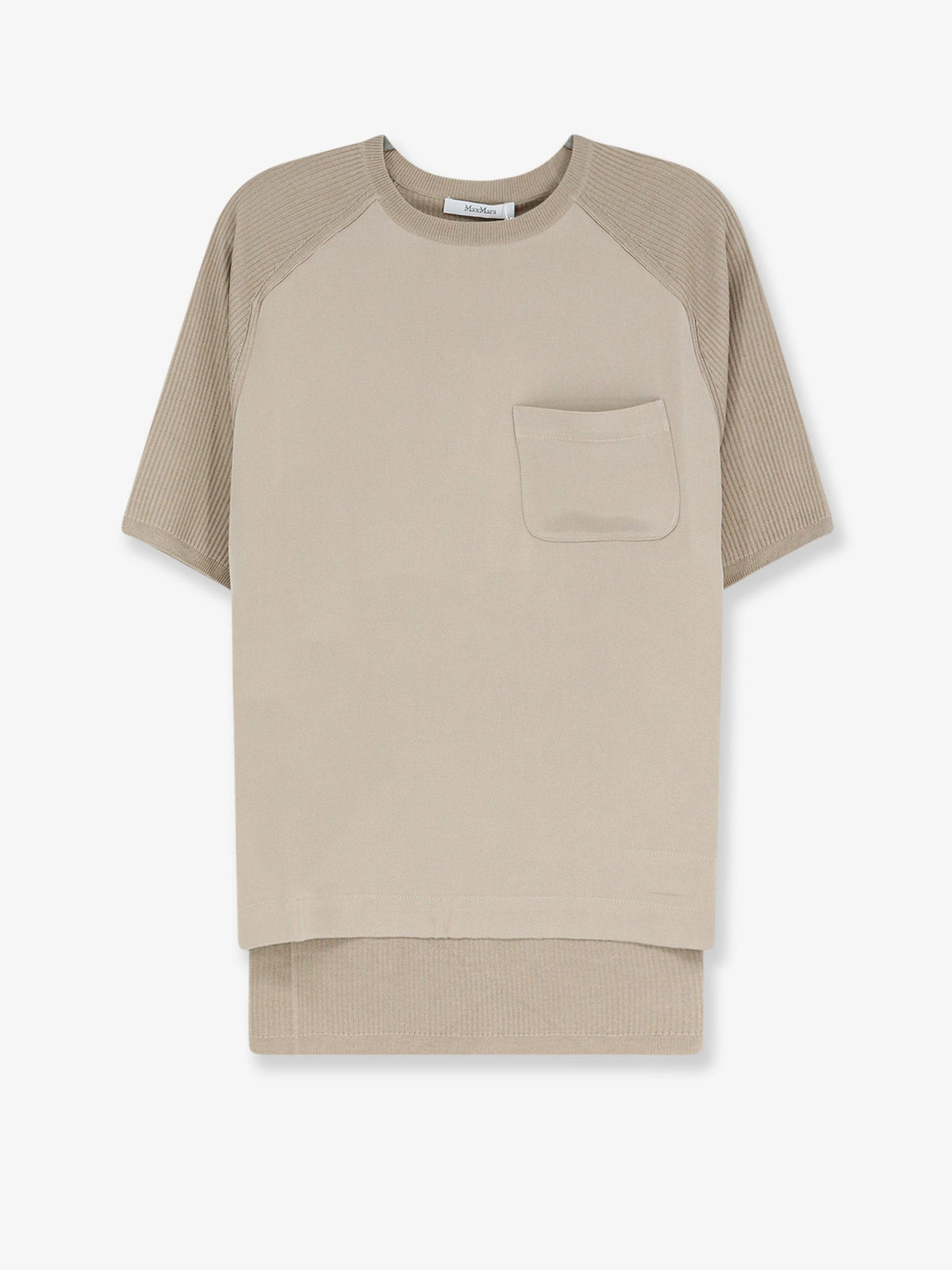 Max Mara Mxmgolfo silk and cashmere top - Roccia