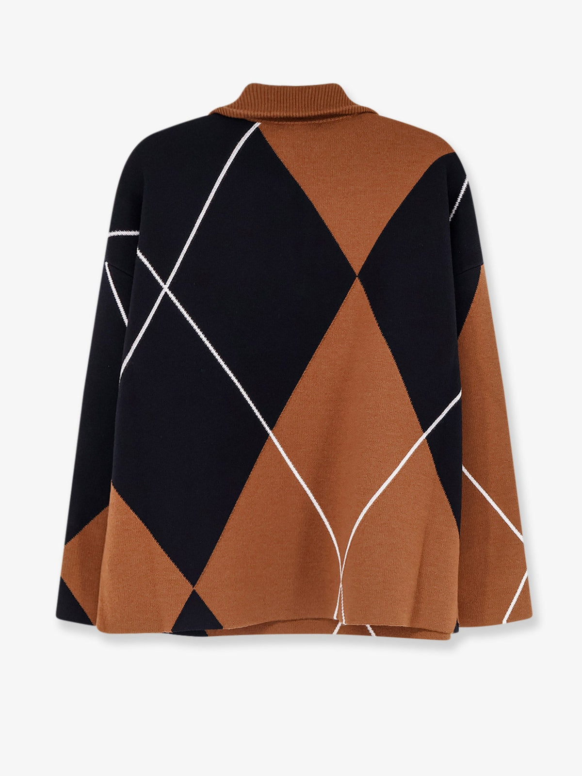 Max Mara Mxmsala argyle pattern virgin wool sweater - Cuoionero