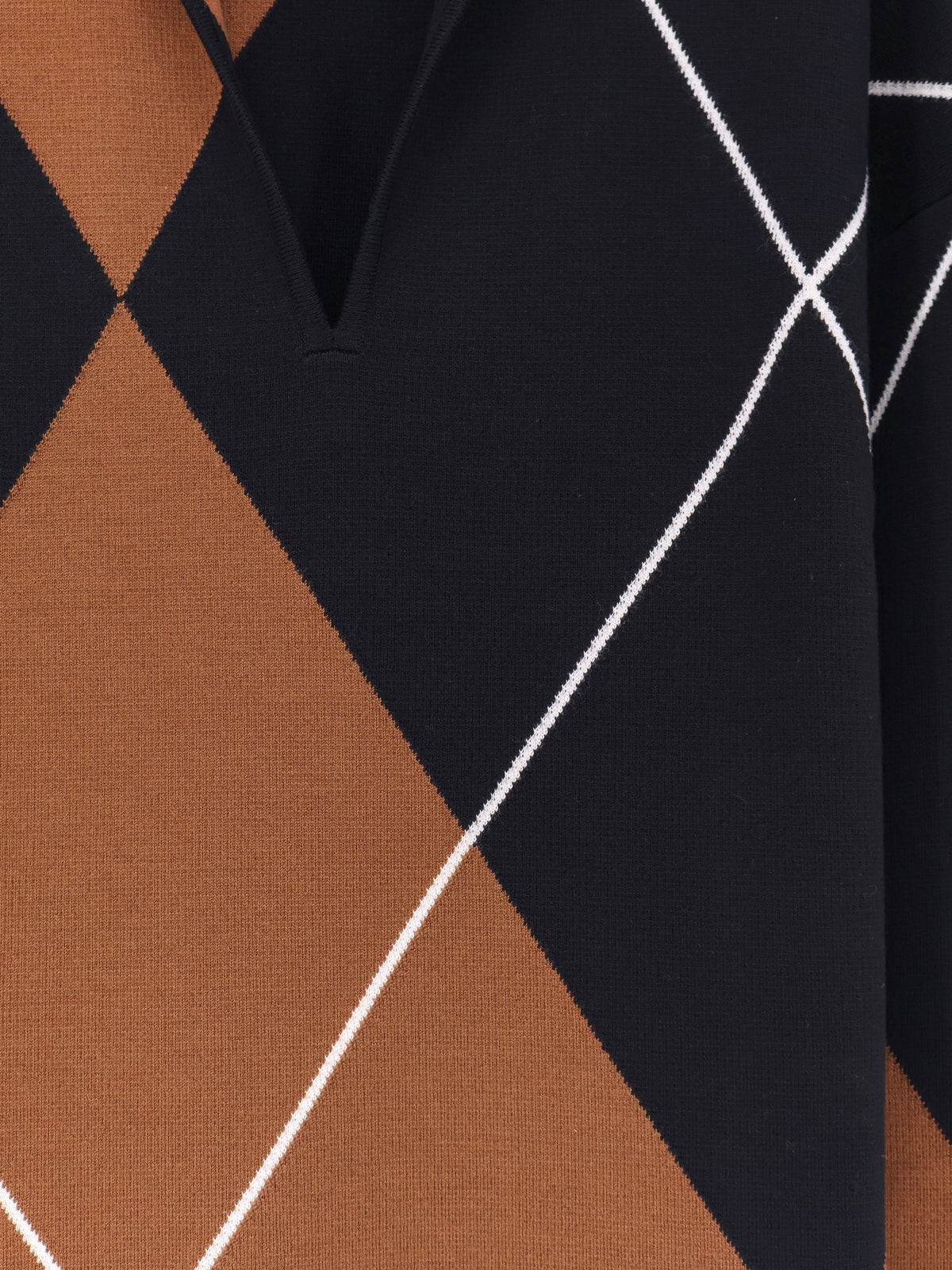 Max Mara Mxmsala argyle pattern virgin wool sweater - Cuoionero
